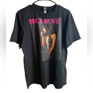 Cher “BELIEVE” Graphic Tee – Black – Size L (Gildan Softstyle) Unisex